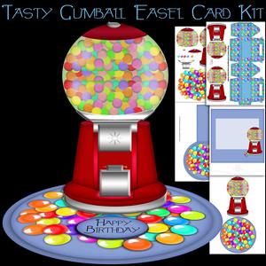 Fun Shaped Gumball Easel Card Kit