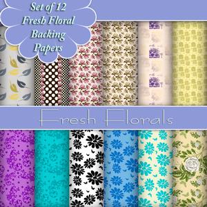 Floral Background Papers