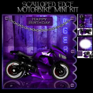 Cougar Purple Motorbike Mini Card Kit
