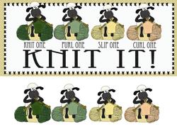 Knitting Sheep for Any Occasion or Framed Print