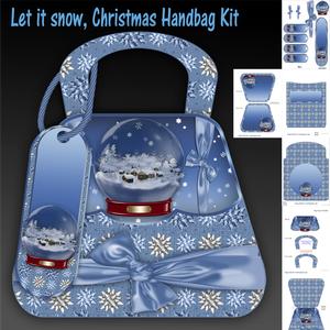 Let It Snow Christmas Handbag Card Kit