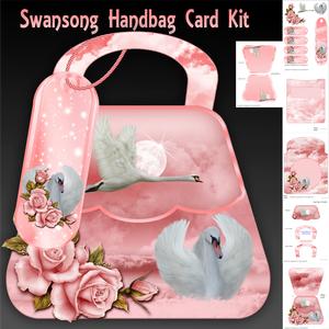 Swansong Birthday or Other Handbag Card Kit