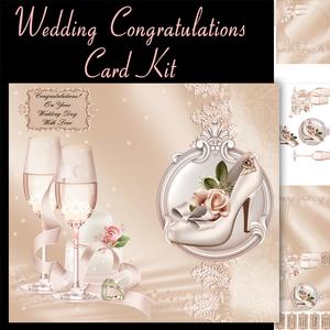 Wedding Congratulations Card Kit