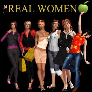 6 Large Png Files of Real Women