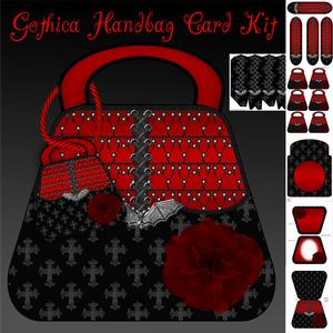 Gothica, Gothic Handbag Card Kit with Box