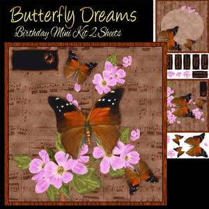 Butterfly Dreams Mini Birthday Card Kit