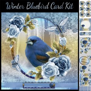 Winter Bluebird Christmas Card Kit