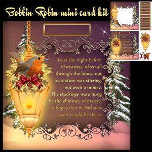 Bobbin Robin Christmas Mini Card Kit