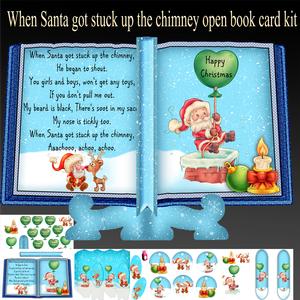 When Santa Got Stuck Open Book Card Kit