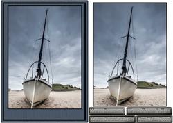 Yacht with Fabulous Sky Quick Card