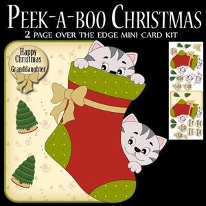 Peek-a-boo Over the Edge Mini Christmas Card Kit