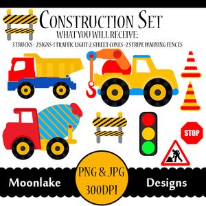 Roadworks Construction Set Clip Art Cu4cu