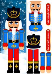 Nutcracker Soldier Christmas Step by Step Large Dl