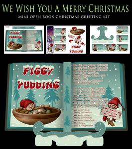 We Wish You a Merry Christmas Open Book Mini Card Kit