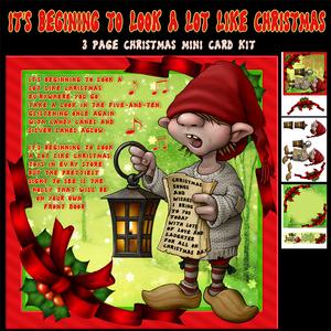 It's Beginning to Look a Lot Like Christmas Mini Card Kit