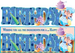 Chef Fun Birthday Large Dl Kit for Any Person
