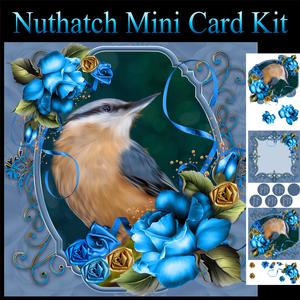 Nuthatch Bird Birthday Mini Card Kit