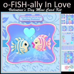 O-fish-ally Valentine's Greeting Card Mini Kit