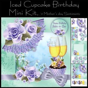 Iced Cupcake Birthday Mini Kit