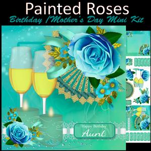Painted Roses Mini Kit Mother's Day Birthday