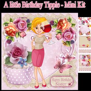 A Little Tipple - Mini Birthday Card Kit