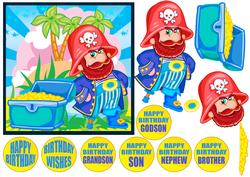 Pirate Birthday Card Sheet