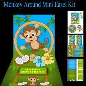 Monkey Around Birthday Mini Easel Kit