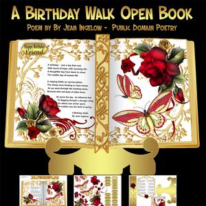 A Birthday Walk - Poetry Mini Open Book Kit