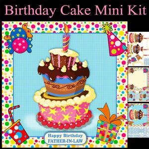 Sweet Birthday Treat, Unisex Birthday Mini Card Kit