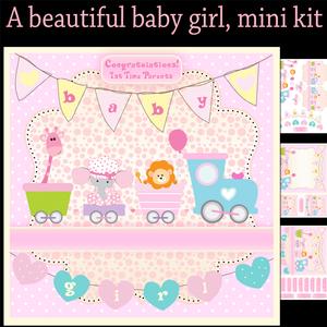A Beautiful Baby Girl, Animal Train Mini Kit