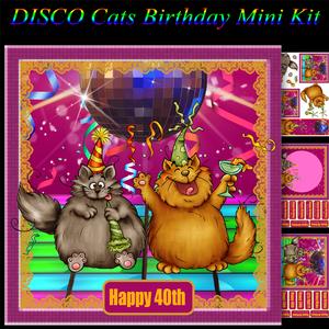 Disco Cats Birthday Mini Kit