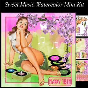 Sweet Music Watercolour Mini Kit
