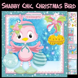 Shabby Chic, Christmas Bird Mini Kit