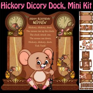 Hickory Dickory Dock Shaped Card Kit
