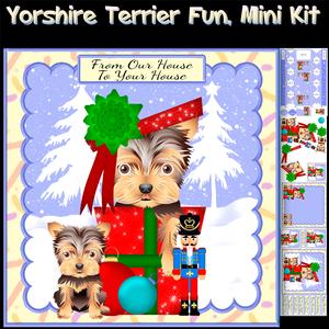 Yorkshire Terrier Fun, Christmas Mini Kit