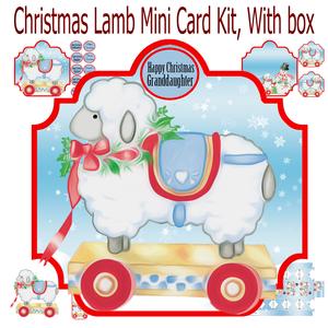 Christmas Lamb Shaped Mini Card Kit