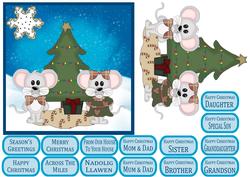 Christmas Mice and Holiday Tree