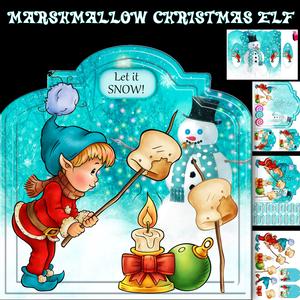 Marshmallow Christmas Elf Shaped Mini Kit