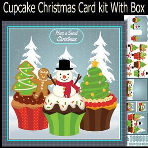 Christmas Cupcake Selection Mini Card Kit