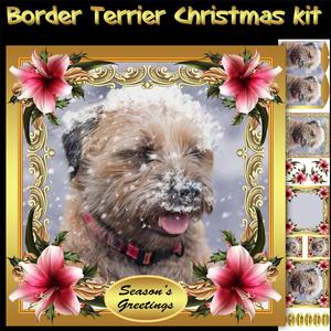 Border Terrier Christmas Mini Kit