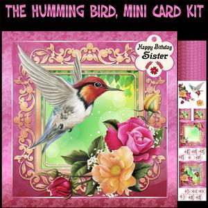 Humming Bird Birthday Mini Card Kit