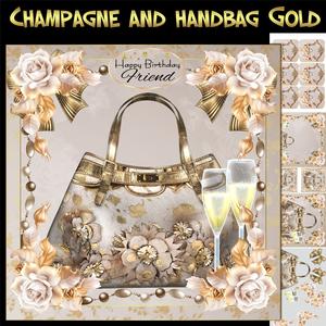 Champagne and Handbag Gold Mini Kit