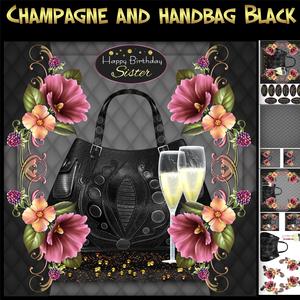 Champagne and Handbag Black Mini Kit