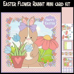 Easter Flower Bunny Mini Card Kit