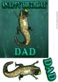 Fun Dad Crocodile Birthday Card
