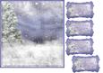 Winter Horse Equine Holiday Background
