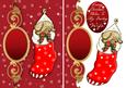 Wife Cute Christmas Card with Puppy in Stocking