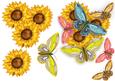 Butterflies and Sunflowers to Match Mother's Day Cards