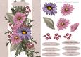 Dusky Flower Cluster Birthday or Other Card