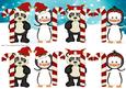 Long Dl Christmas Penguin and Pander Quick Card